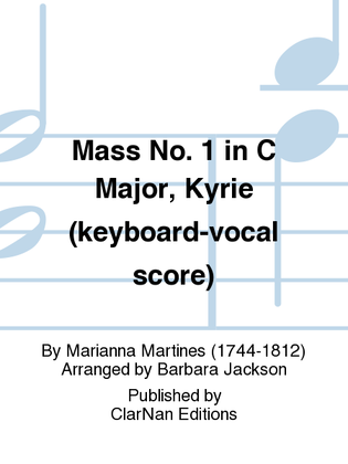 Mass No. 1 in C Major, Kyrie (keyboard-vocal score)