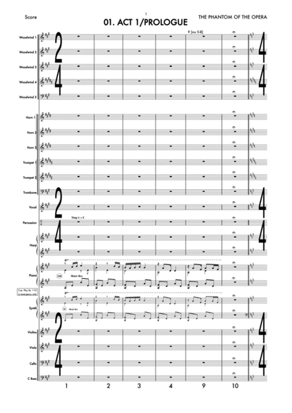 The Phantom Of The Opera - Score Only image number null