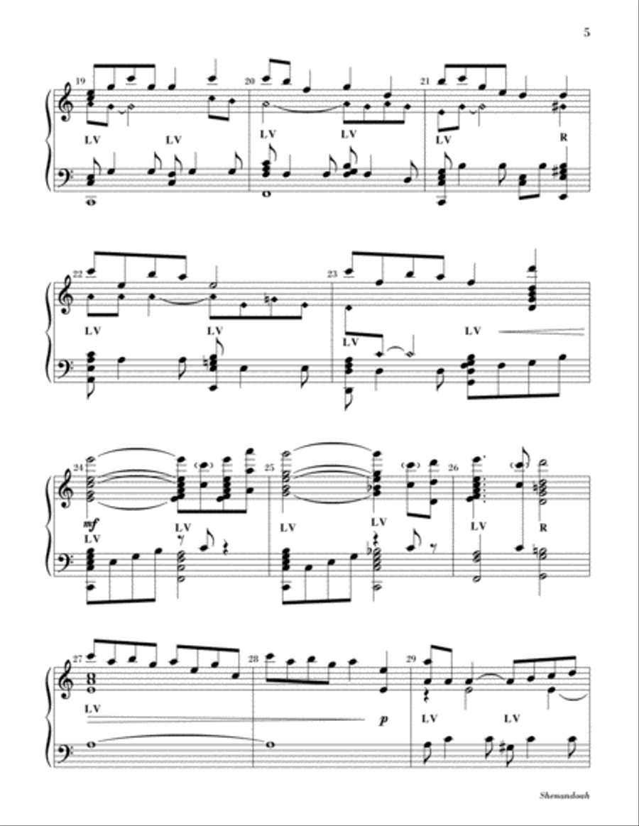 Shenandoah 5-Octaves scores gallery preview page 4