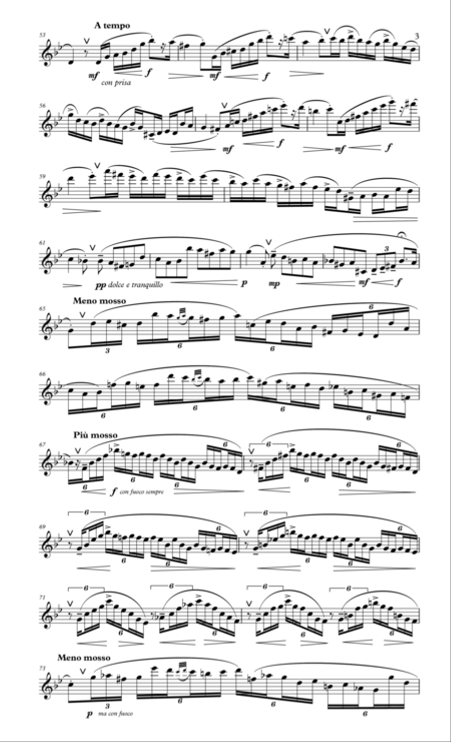 Lorenzo Allego di concerto Dramatico for solo flute Flute Solo scores gallery preview page 4