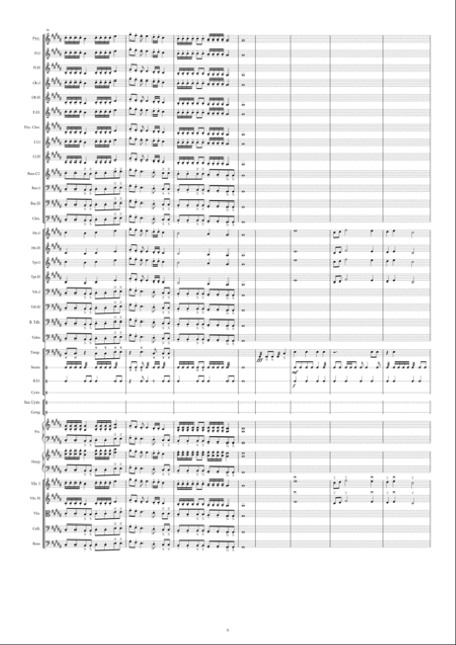 At the Heel of the Ruler Full Orchestra scores gallery preview page 5