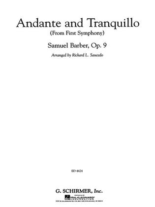 Book cover for Andante and Tranquillo (from First Symphony)