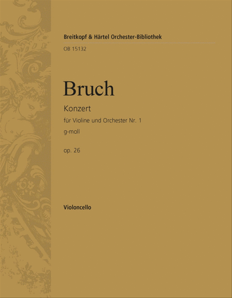 Violin Concerto No. 1 in G minor Op. 26 Orchestra scores gallery preview page 1