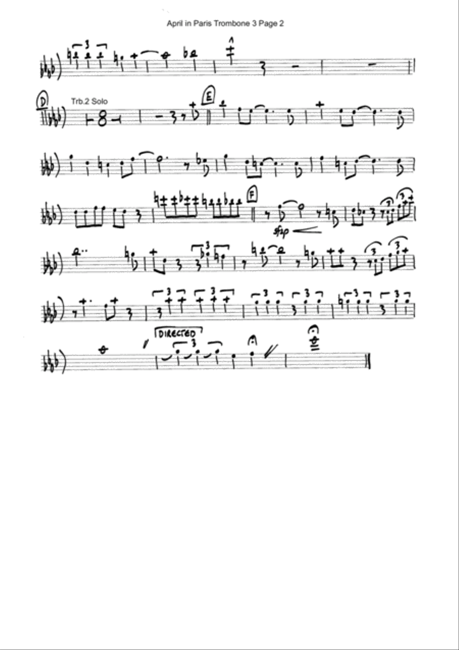 April In Paris April In Paris Brass Quintet scores gallery preview page 6
