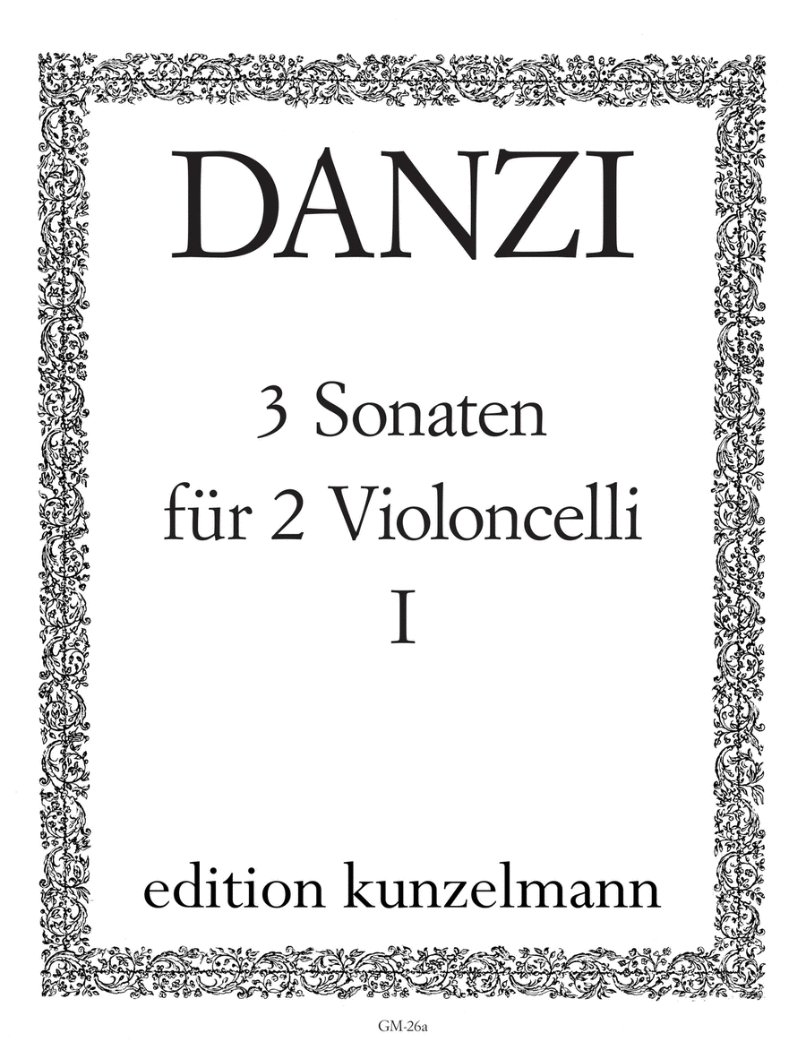 Sonatas (3) Op.1 in 3 volumes Volume 1
