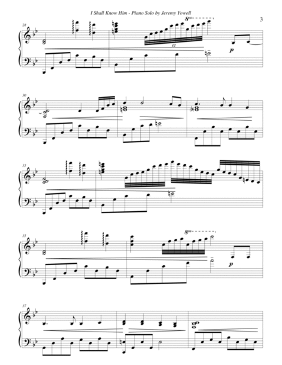 I Shall Know Him I Shall Know Him Piano Solo scores gallery preview page 3