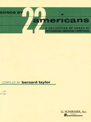 Book cover for Songs by 22 Americans