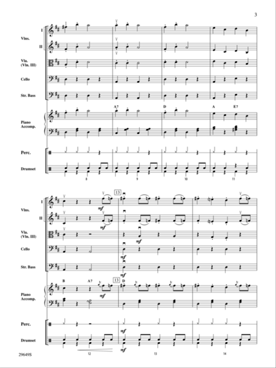 A Concert in Vienna (Score only) String Orchestra scores gallery preview page 3