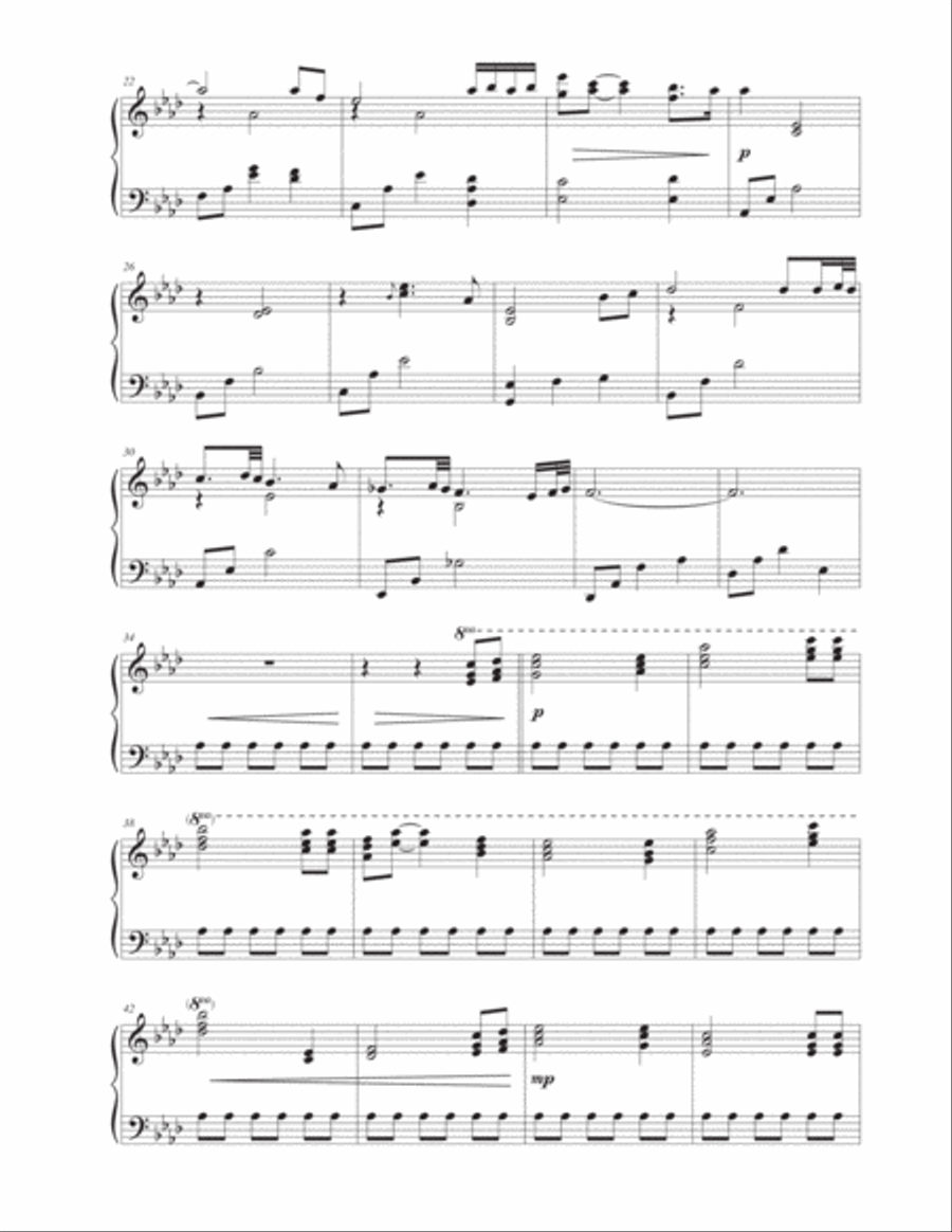 Precious Lord Take My Hand Piano Solo scores gallery preview page 3