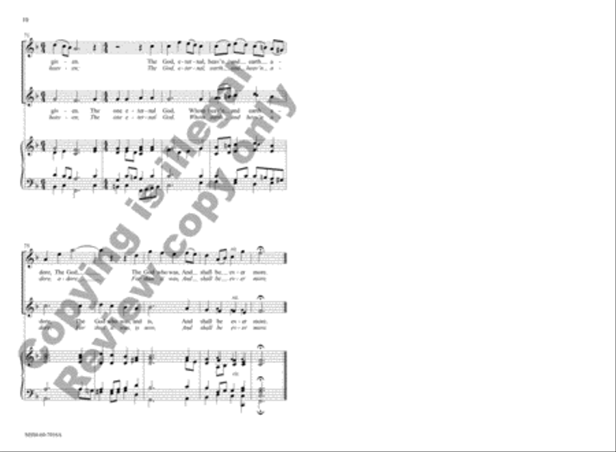 Now Thank We All Our God 4-Part scores gallery preview page 9
