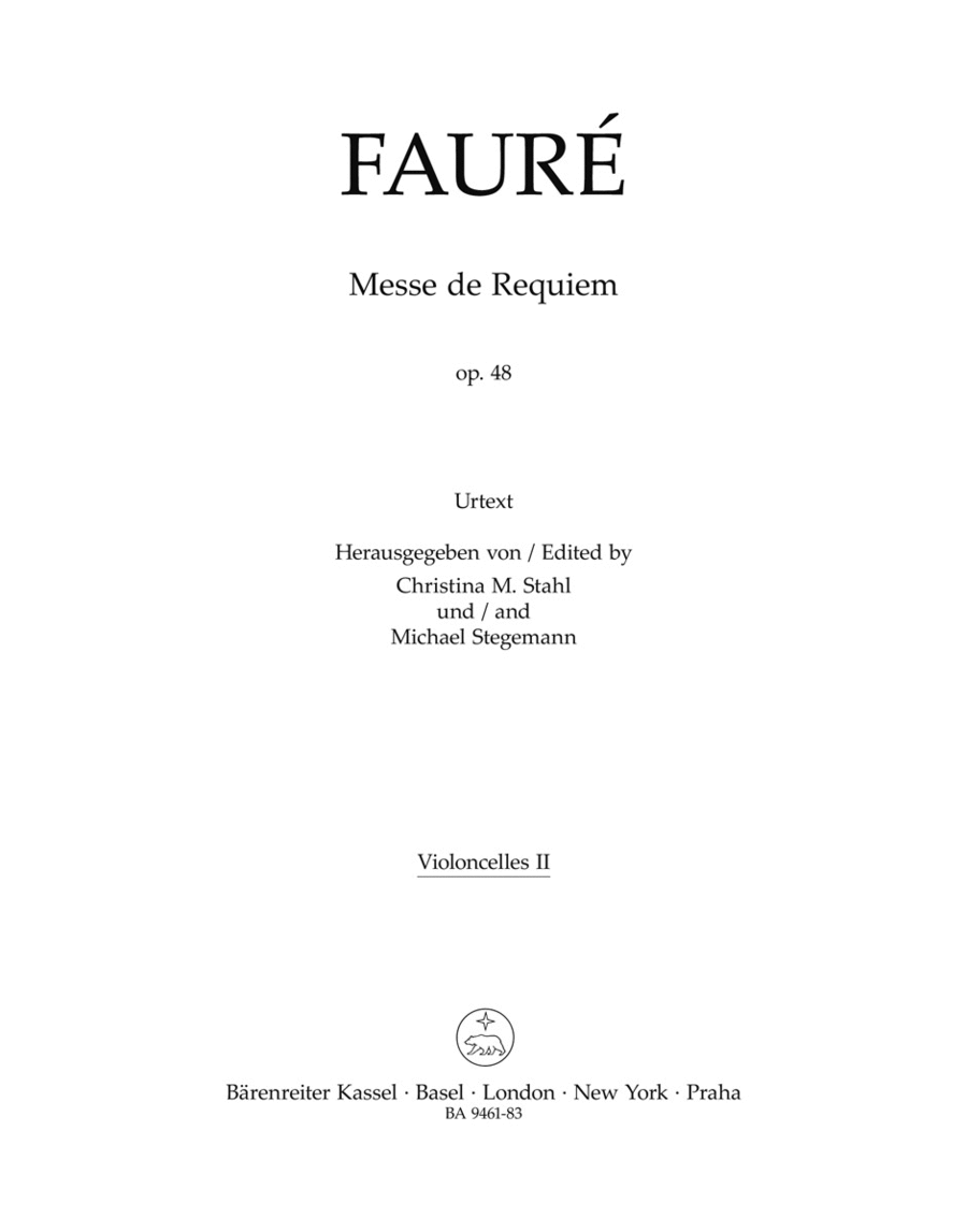 Messe de Requiem, Op. 48 (cello 2)