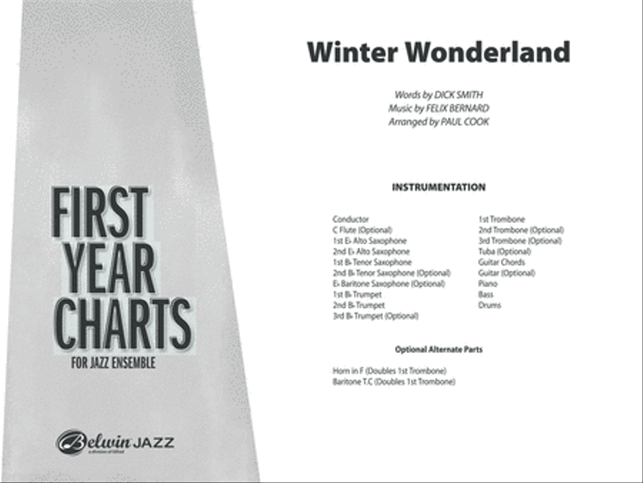 Winter Wonderland Jazz Ensemble scores gallery preview page 2