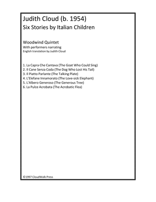 Six Stories by Italian Children for Wind Quintet with narration