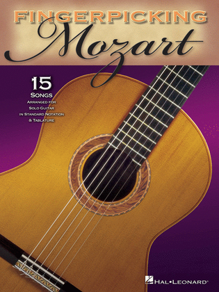 Book cover for Fingerpicking Mozart