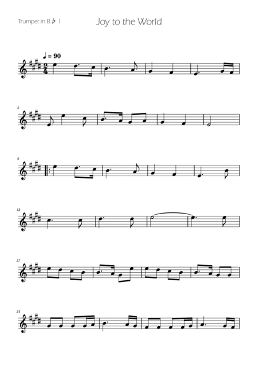 Joy To The World - Brass Quartet Brass Quartet scores gallery preview page 6