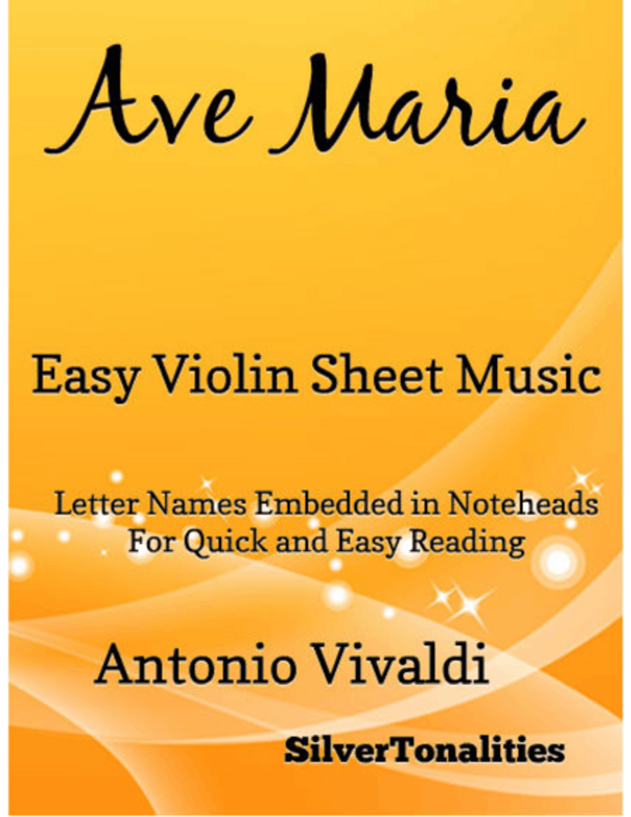 Ave Maria Easy Violin Sheet Music Violin Solo scores gallery preview page 1