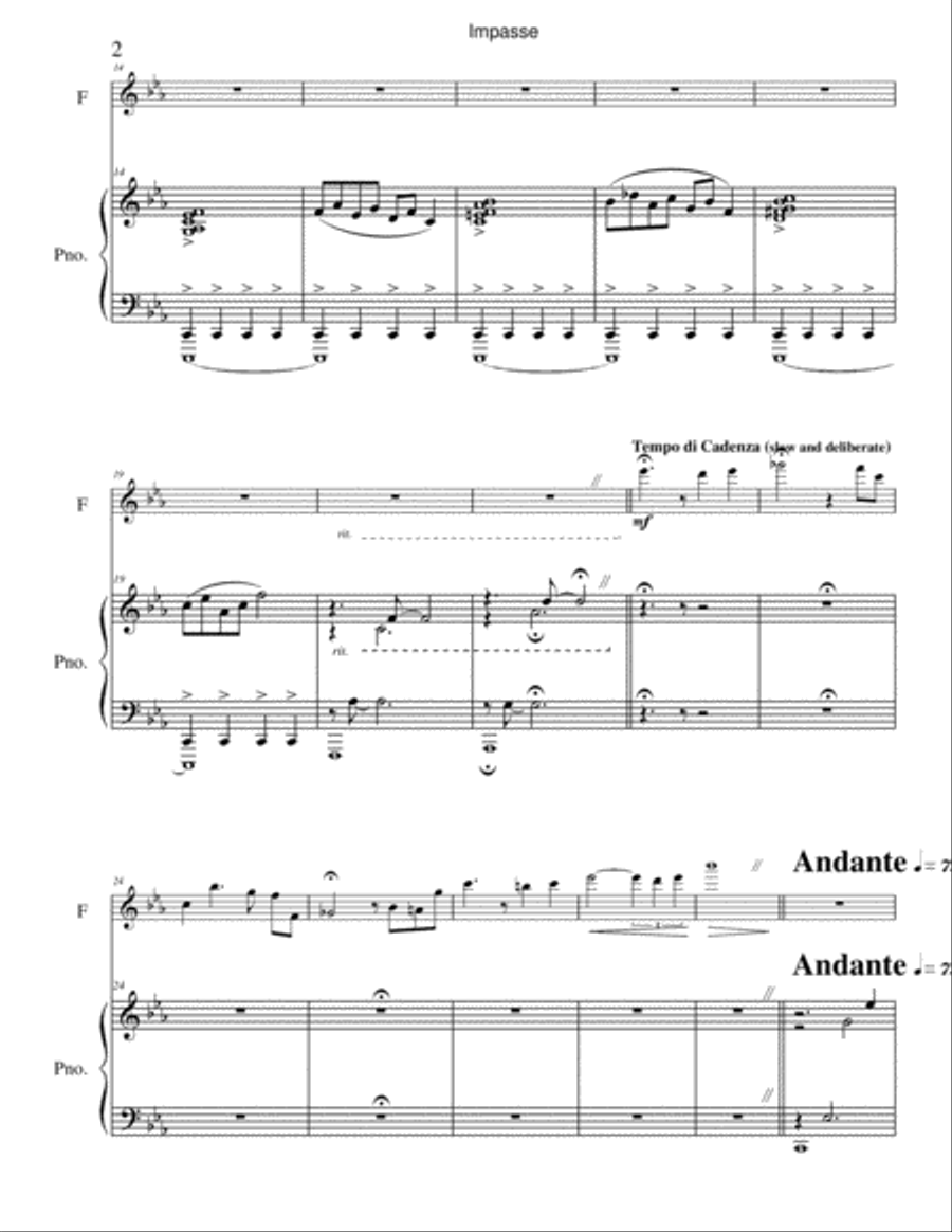 Impasse Flute Solo scores gallery preview page 2