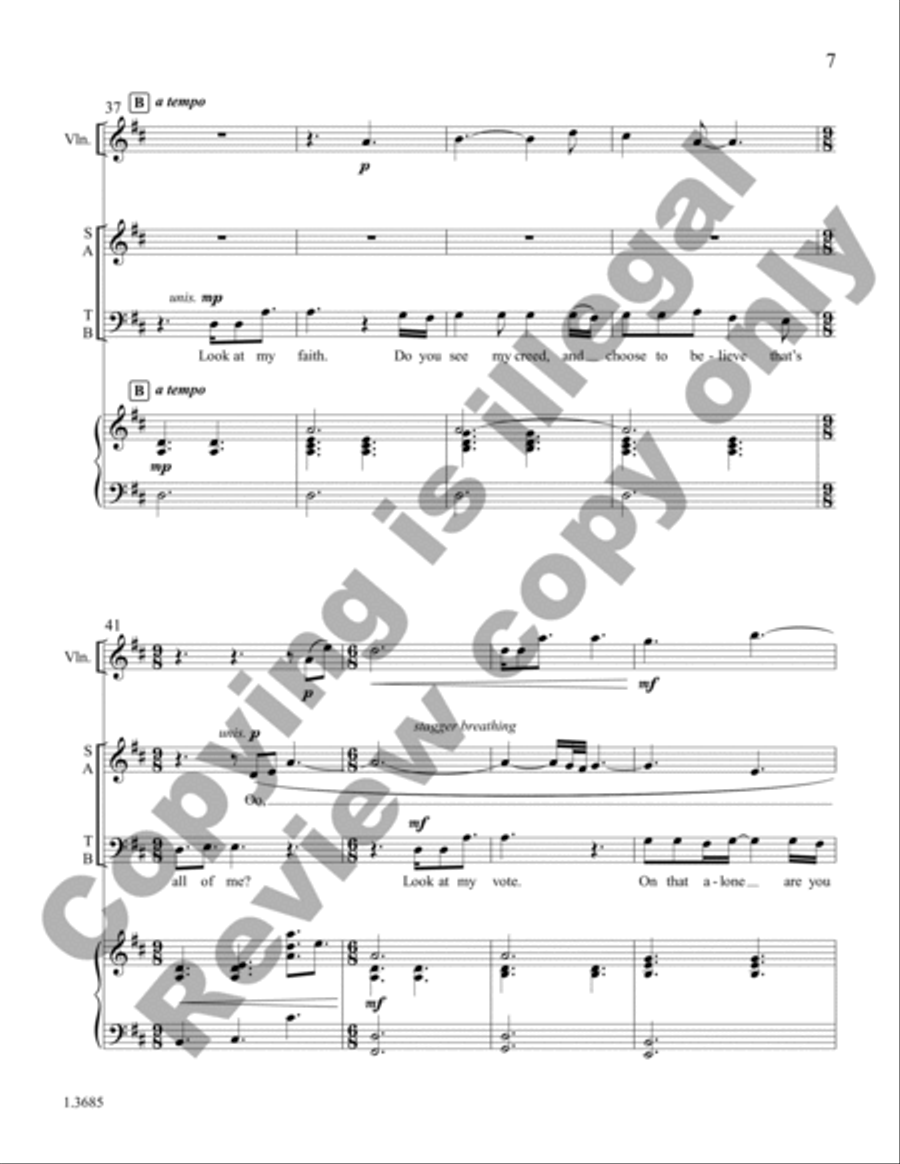 All of Me (Choral Score) All of Me (Choral Score) 4-Part scores gallery preview page 7