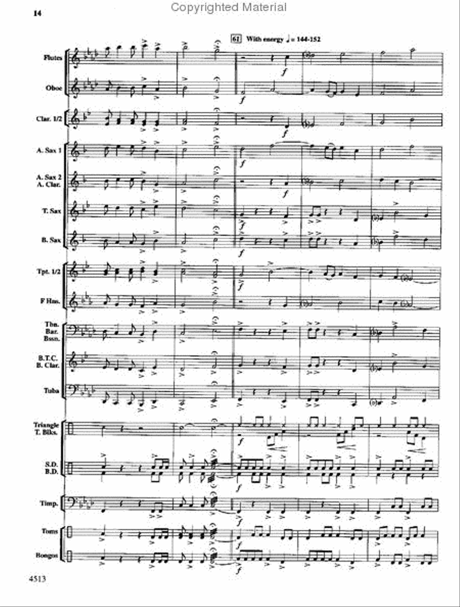 The Invincible Warrior Concert Band scores gallery preview page 13