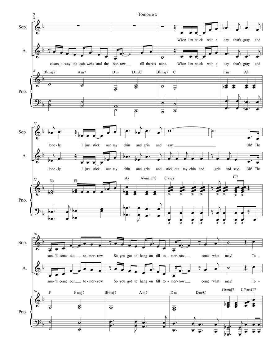 Tomorrow Alto Voice scores gallery preview page 2