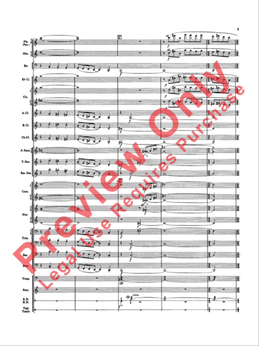 Overture Jubiloso Concert Band scores gallery preview page 12