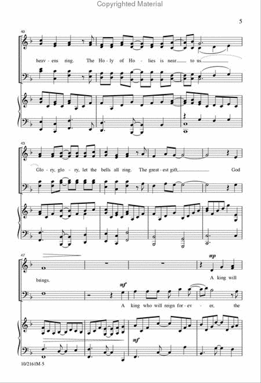 Glory, Glory! Creation Sings! 4-Part scores gallery preview page 6