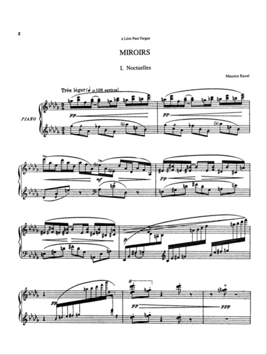 Ravel: An Album for Piano Solo Piano Solo scores gallery preview page 1