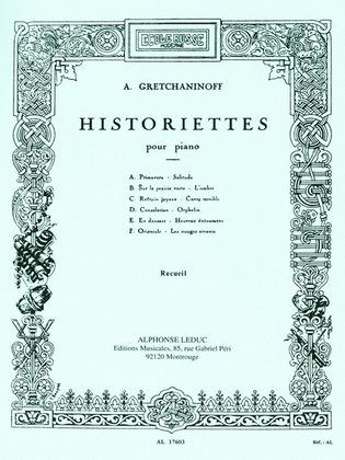 Book cover for Historiettes pour Piano