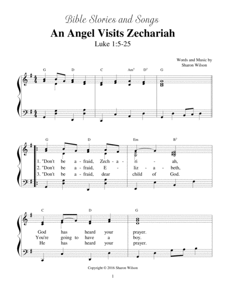 An Angel Visits Zechariah (Bible Stories and Songs) image number null