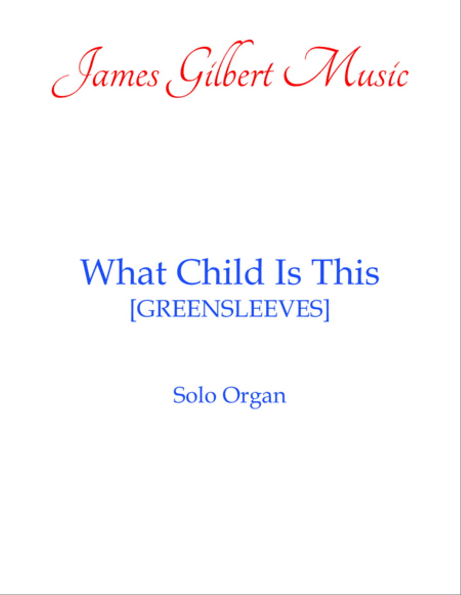 What Child Is This What Child Is This Organ Solo scores gallery preview page 1