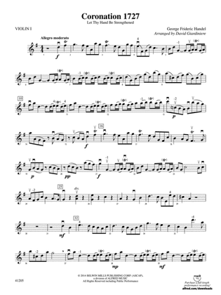 Coronation 1727: 1st Violin