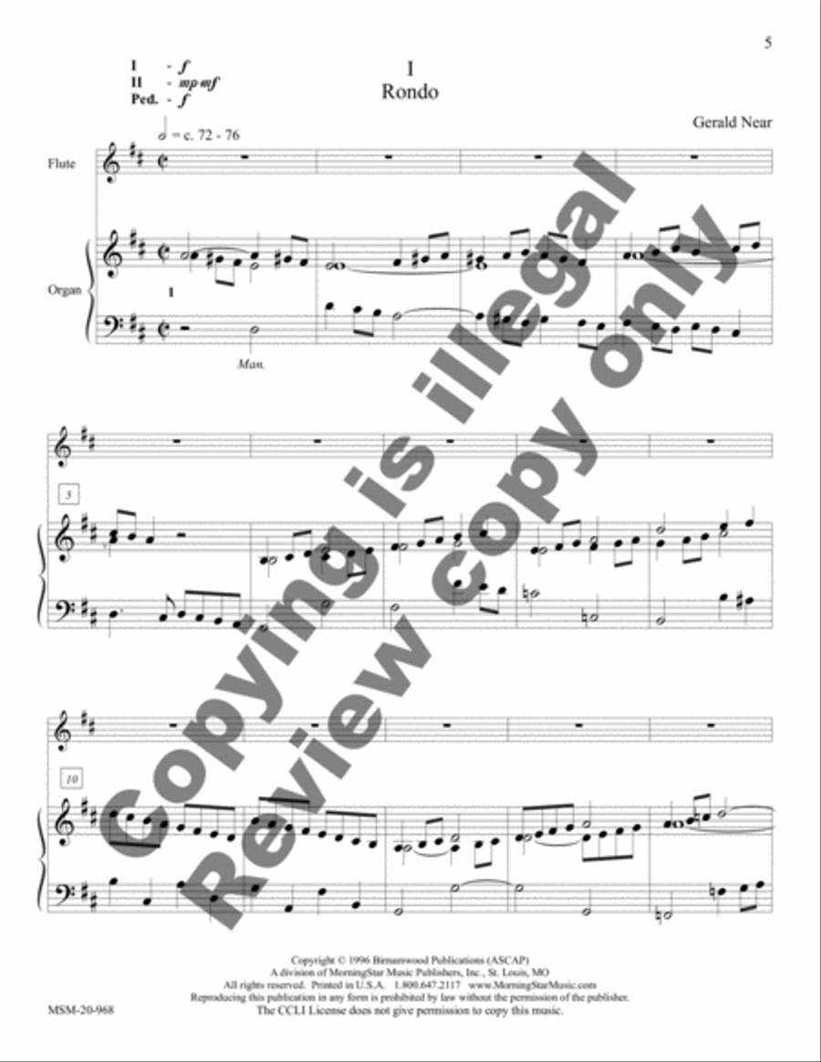 Suite in Classical Style Flute scores gallery preview page 3