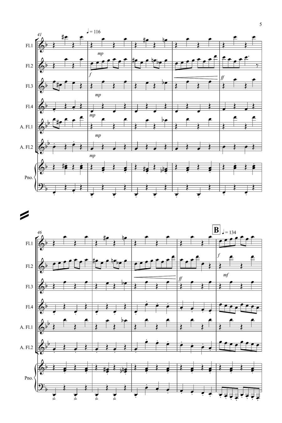 In the Hall of the Mountain King for Flute Quartet Flute Quartet scores gallery preview page 5
