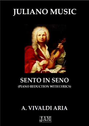 Book cover for SENTO IN SENO (PIANO REDUCTION WITH LYRICS) - A. VIVALDI