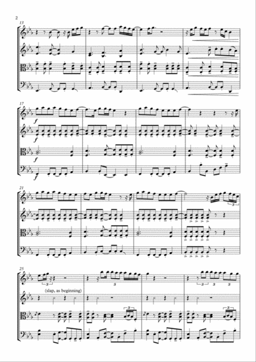 Thinking Out Loud String Quartet scores gallery preview page 2