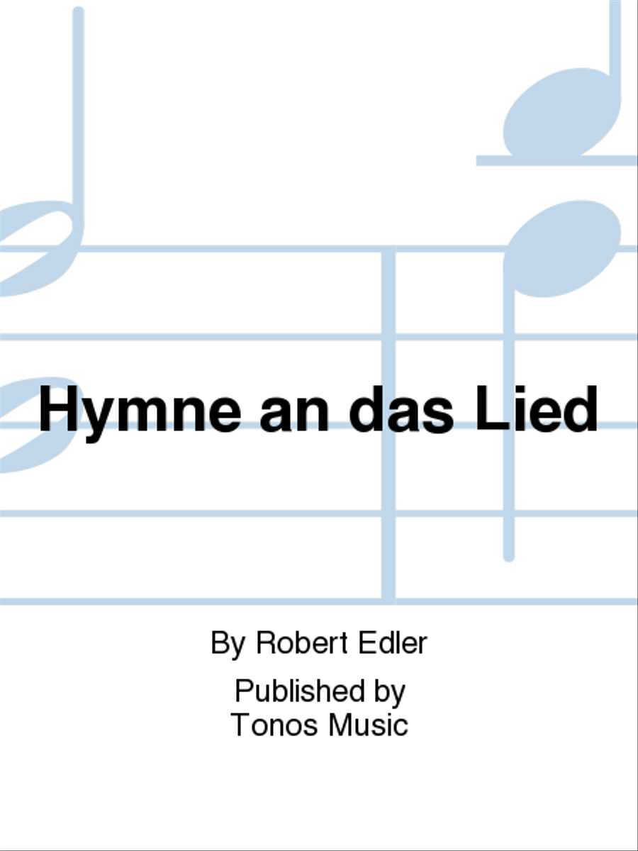 Hymne an das Lied Hymne an das Lied Mixed Choir scores gallery preview page 1