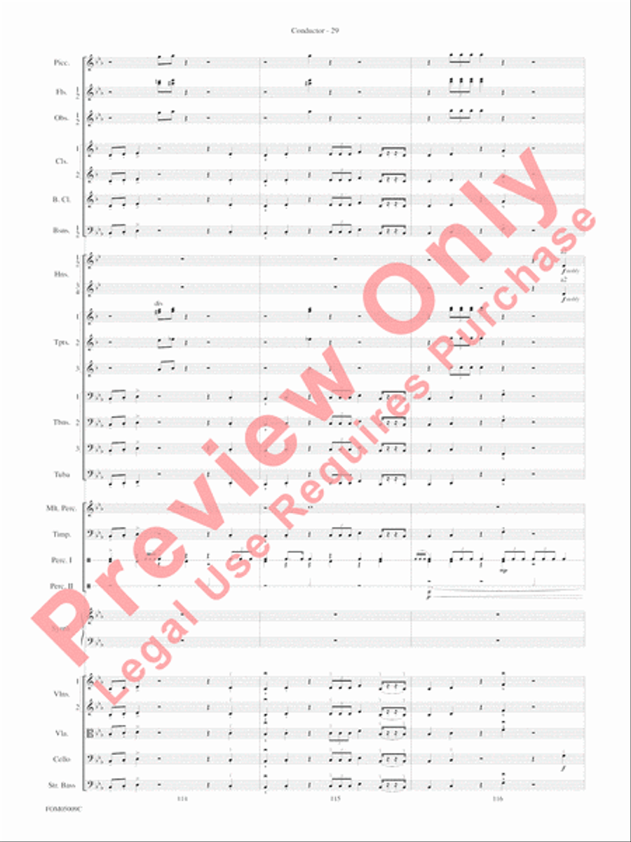 Concert Suite from Star Wars: Episode III Revenge of the Sith Full Orchestra scores gallery preview page 32