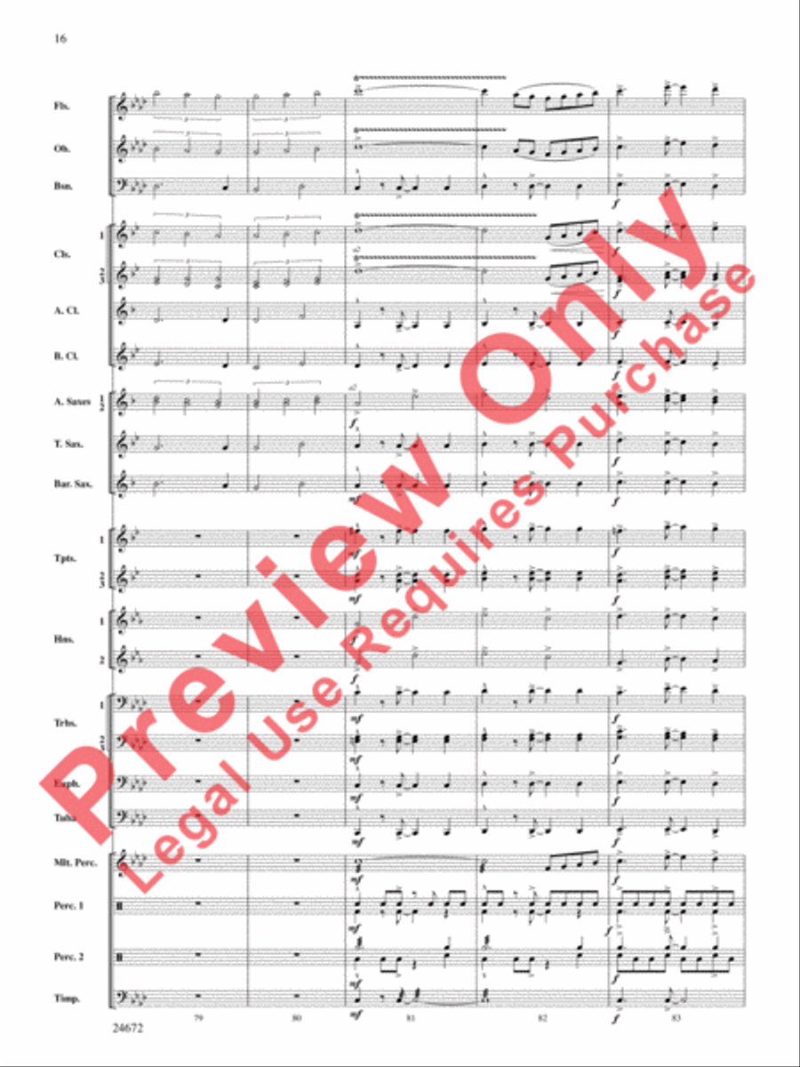 Buenaventura Concert Band scores gallery preview page 17