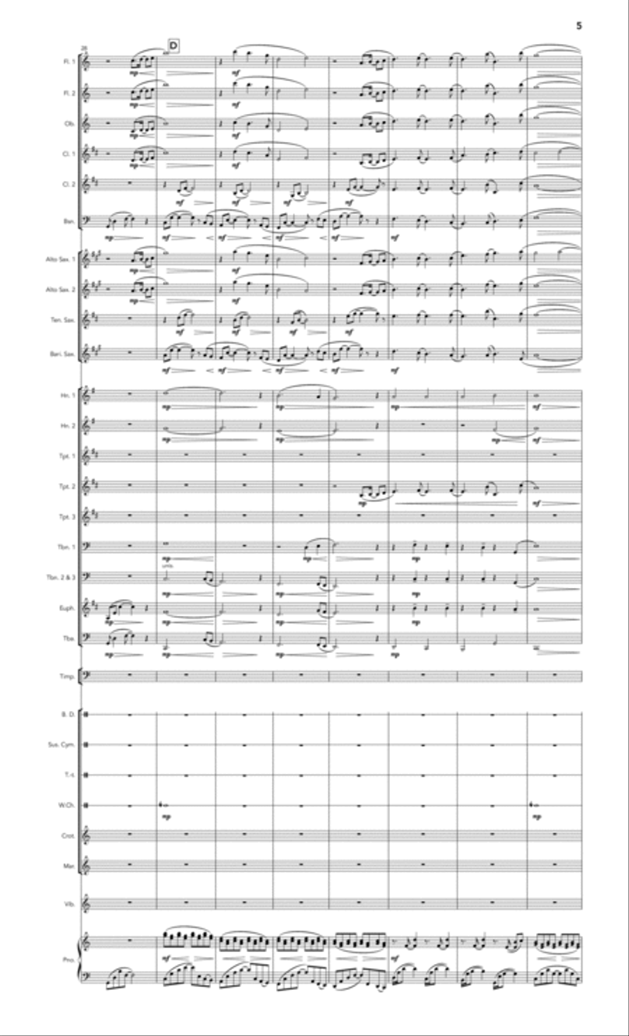 Somewhere In Time Concert Band scores gallery preview page 5
