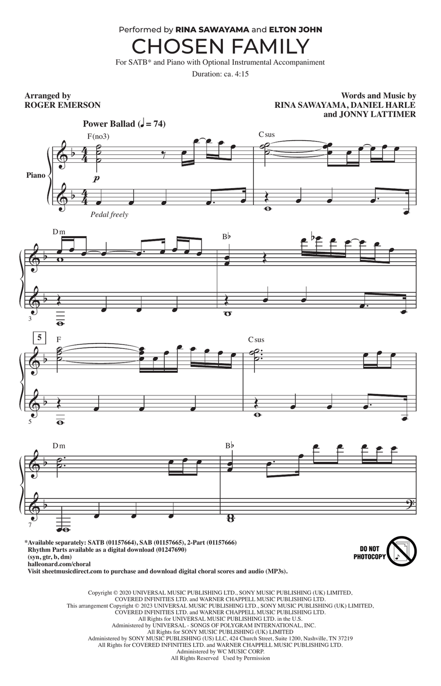 Chosen Family (arr. Roger Emerson)