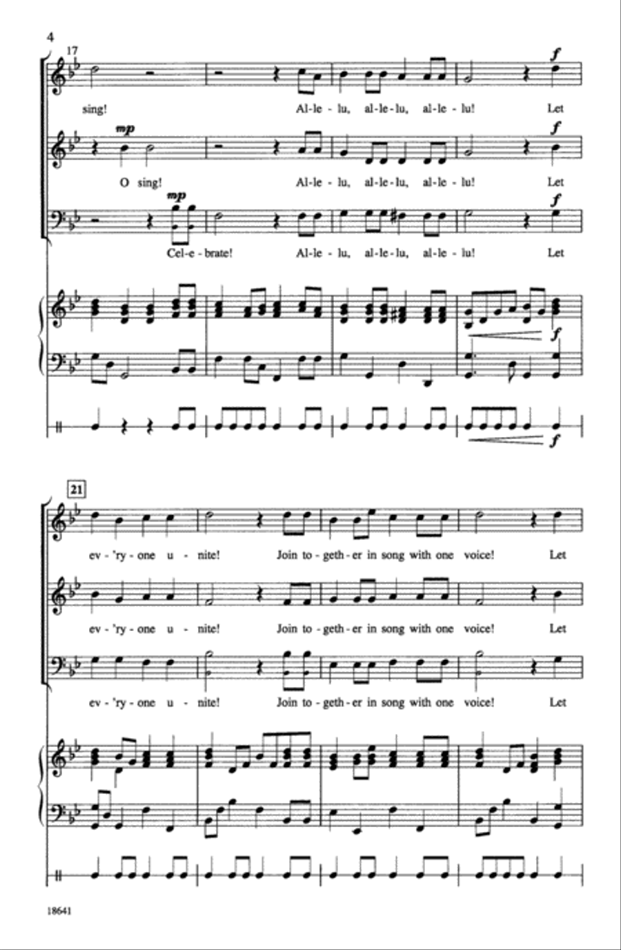 Come Celebrate This Day Choir scores gallery preview page 3