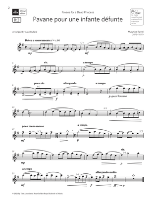 Pavane pour une infante défunte (Grade 3 List B2 from the ABRSM Saxophone syllabus from 2022)
