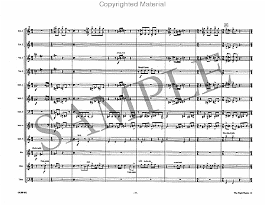 The Night Watch Percussion Ensemble scores gallery preview page 10
