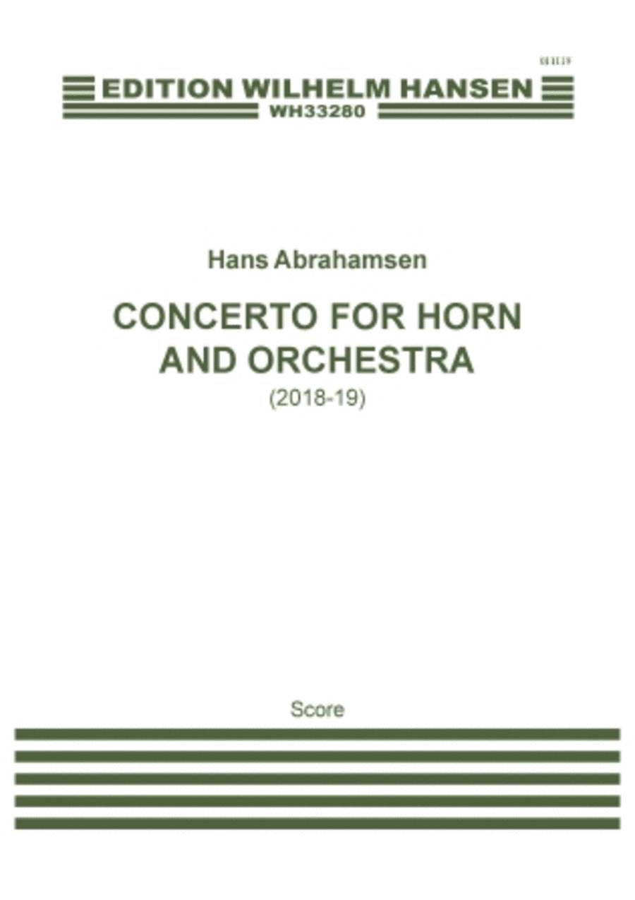 Concerto for Horn and Orchestra Horn Solo scores gallery preview page 1