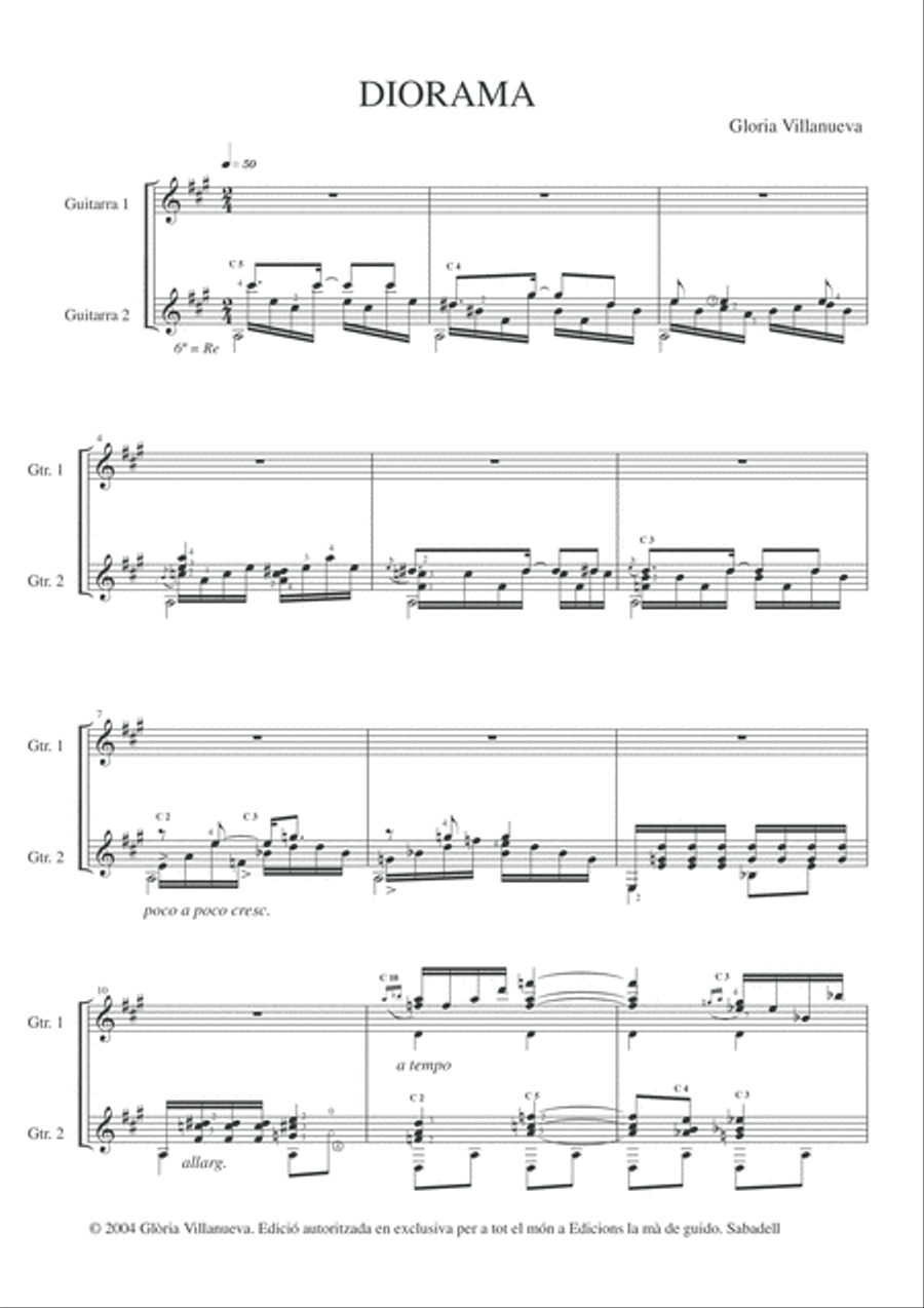 Diorama Classical Guitar scores gallery preview page 5
