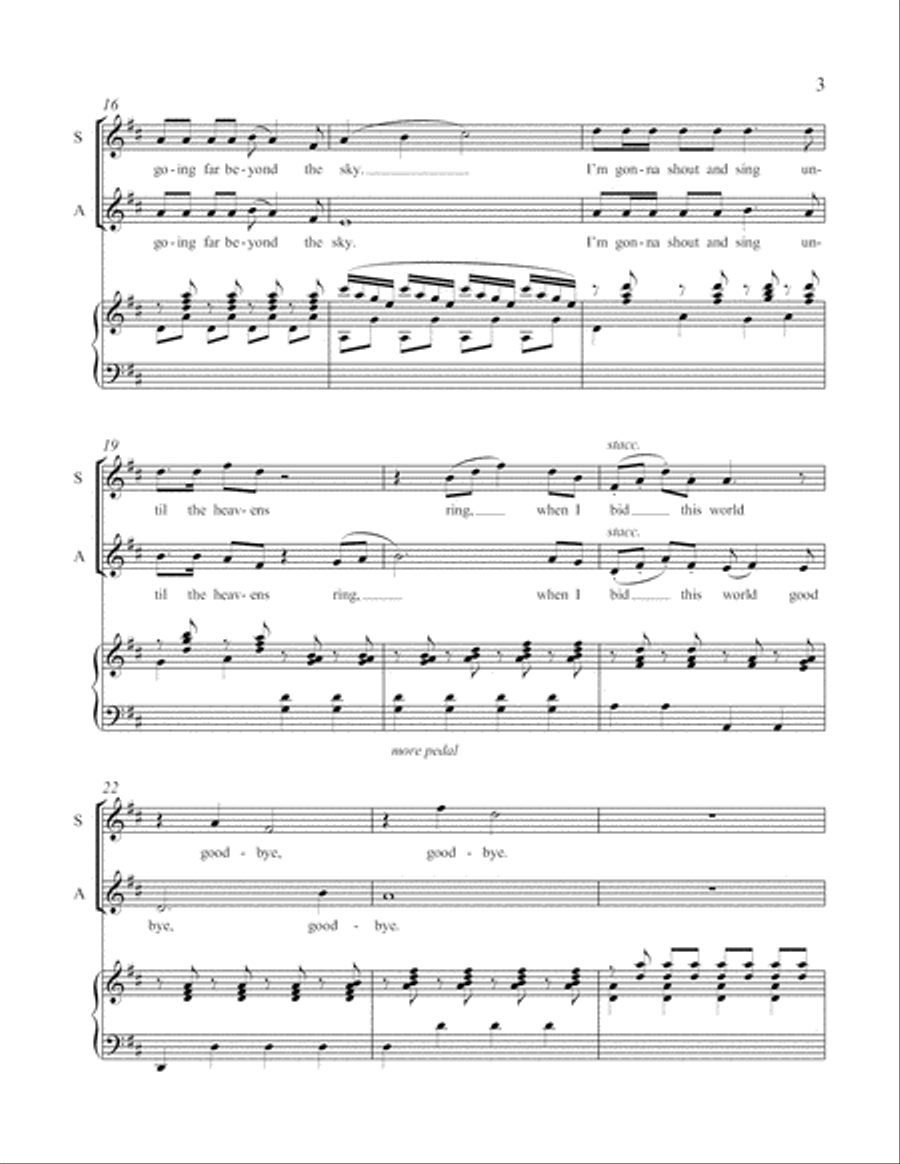 Gospel Songs: The Gospel Ship SSA scores gallery preview page 4
