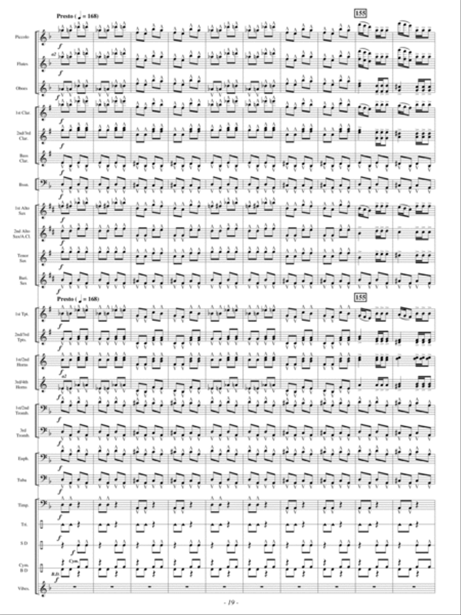 Festive Dance from Faust by Charles Francois Gounod Concert Band - Sheet Music page 18