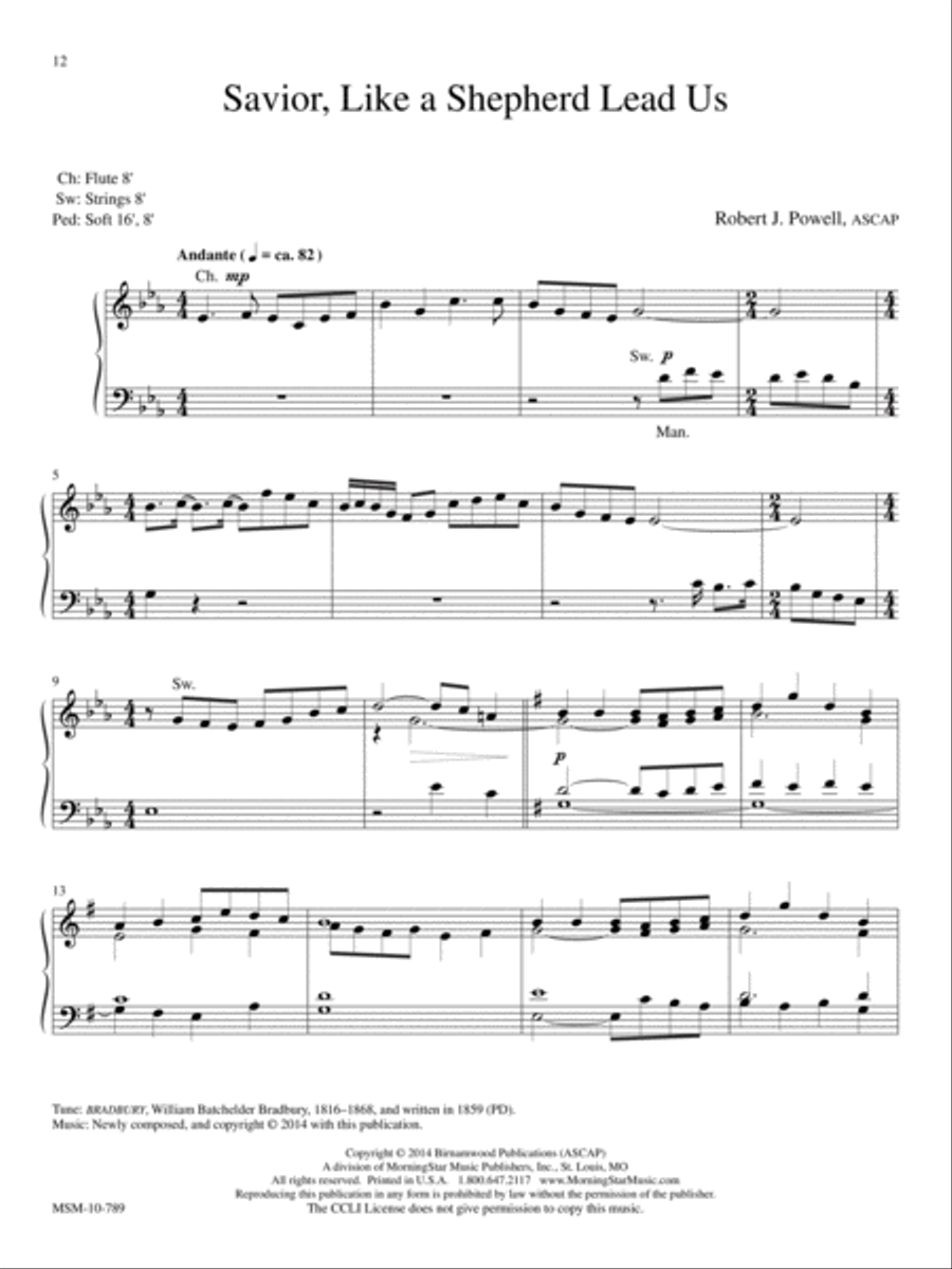 Prayerful Preludes, Set 3 Organ scores gallery preview page 8