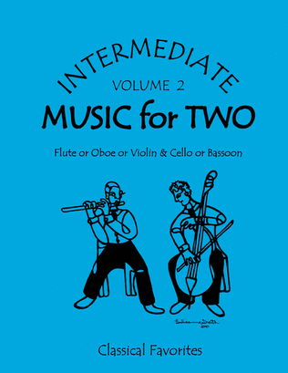 Book cover for Intermediate Music for Two, Volume 2