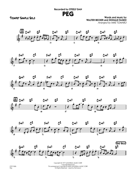 Peg - Trumpet Sample Solo